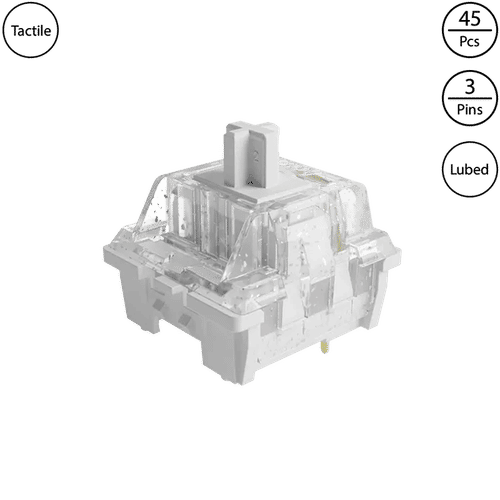 Akko CS Wine White (Lubed, 45 pcs)